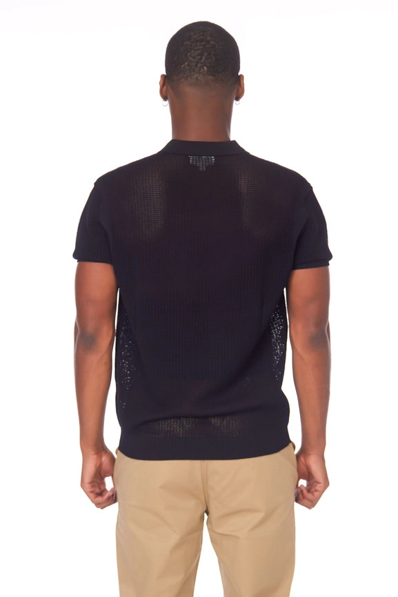 Men's Textured Polo Shirt (S4092)