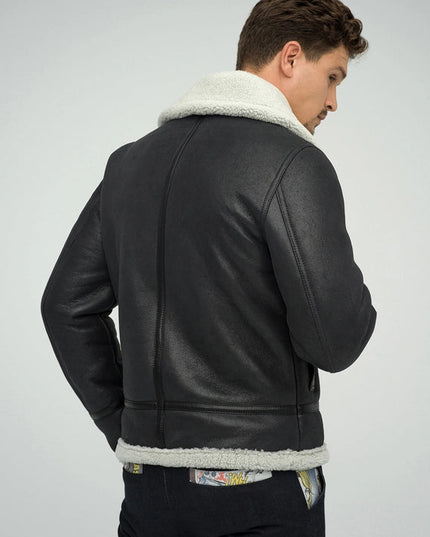 Merino Shearling Jacket For Men grey