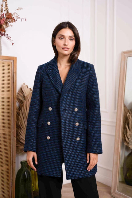 Mid-Length Jacket Containing Wool