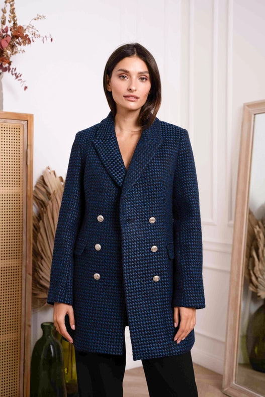 Mid-Length Jacket Containing Wool