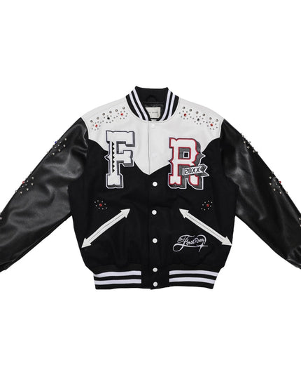 Midnight Rodeo Leather Varsity Jacket