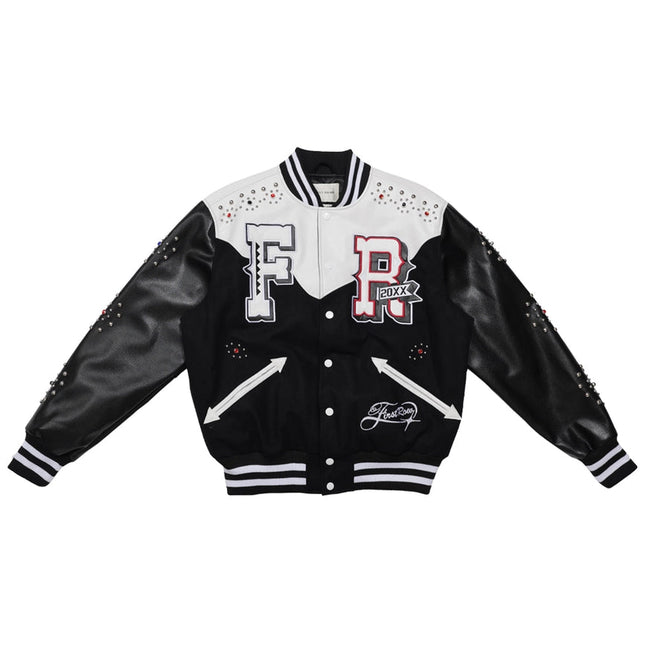 Midnight Rodeo Leather Varsity Jacket