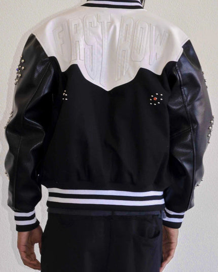 Midnight Rodeo Leather Varsity Jacket