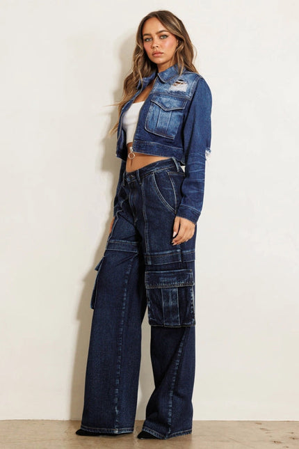 Miley Cargo Wide Jeans