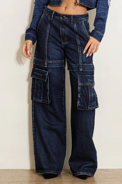 Miley Cargo Wide Jeans