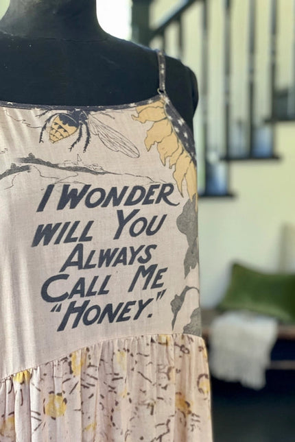 Milk & Honey Bohéme Slip Dress With Bees And Sunflowers