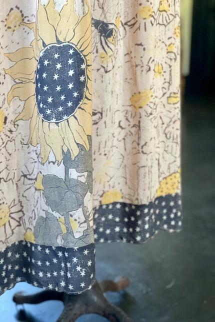 Milk & Honey Bohéme Slip Dress With Bees And Sunflowers