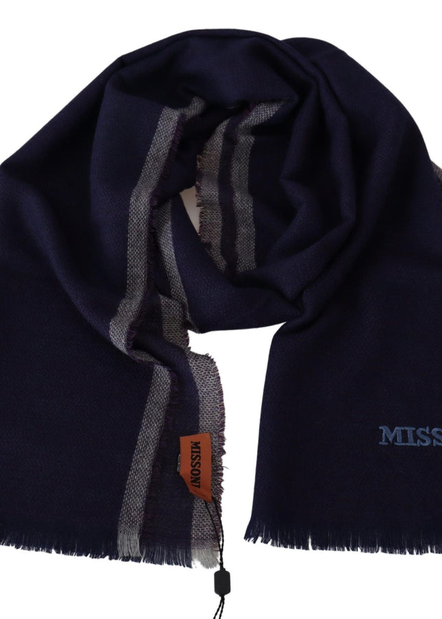 Missoni Authentic Wool Scarf with Striped Pattern