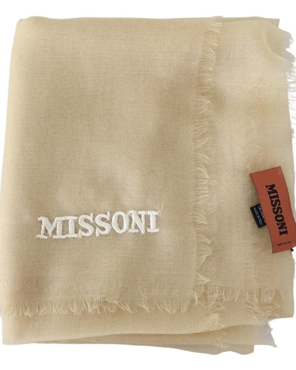 Missoni Elegant Cashmere Scarf in Beige