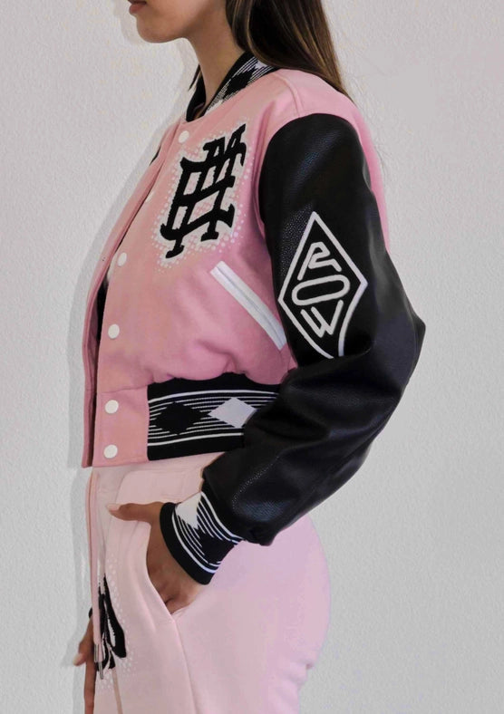 Mixed Emotions Multi Patches Varsity Jacket