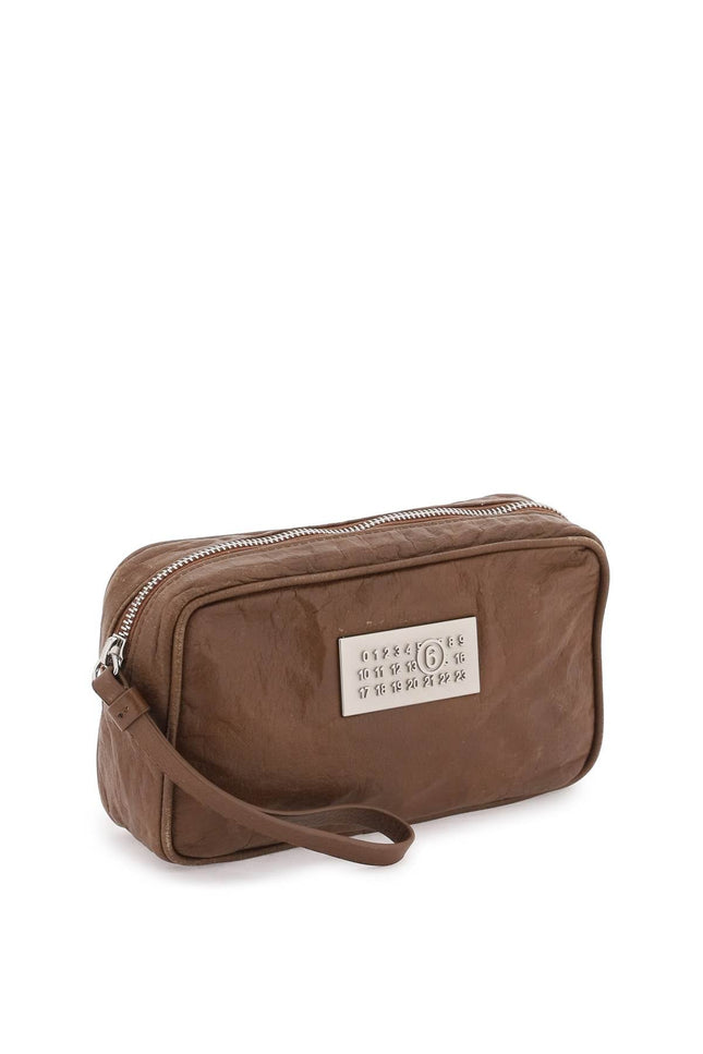 Mm6 maison margiela numeric pouch bag-women > bags > general > clutches-MM6 Maison Margiela-os-Brown-Urbanheer