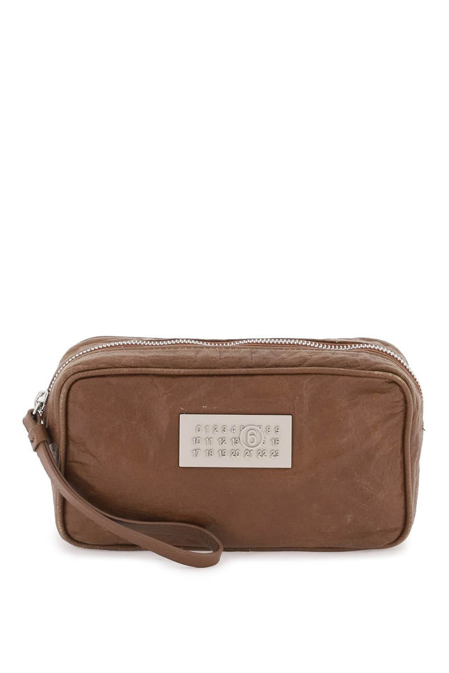 Mm6 maison margiela numeric pouch bag-women > bags > general > clutches-MM6 Maison Margiela-os-Brown-Urbanheer