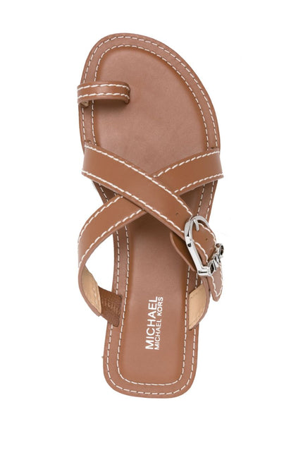 Mmk Sandals Leather Brown