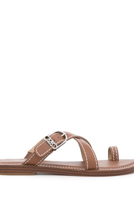 Mmk Sandals Leather Brown