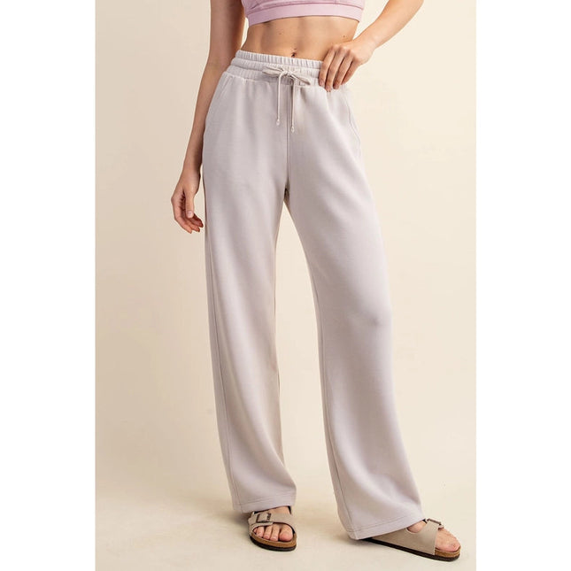 Modal Poly Span Scuba Straight Pant Mocha Cream