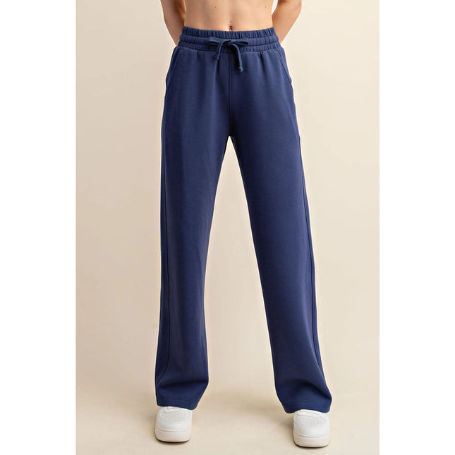 Modal Poly Span Scuba Straight Pant Smoky Navy