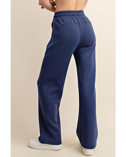 Modal Poly Span Scuba Straight Pant Smoky Navy