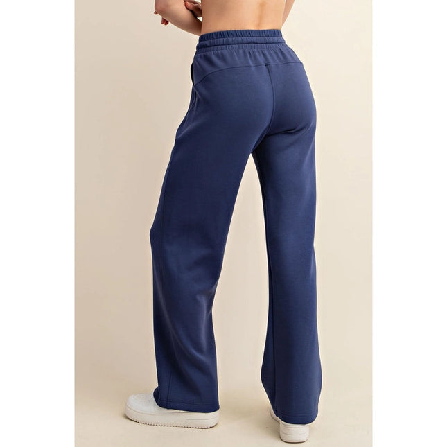 Modal Poly Span Scuba Straight Pant Smoky Navy