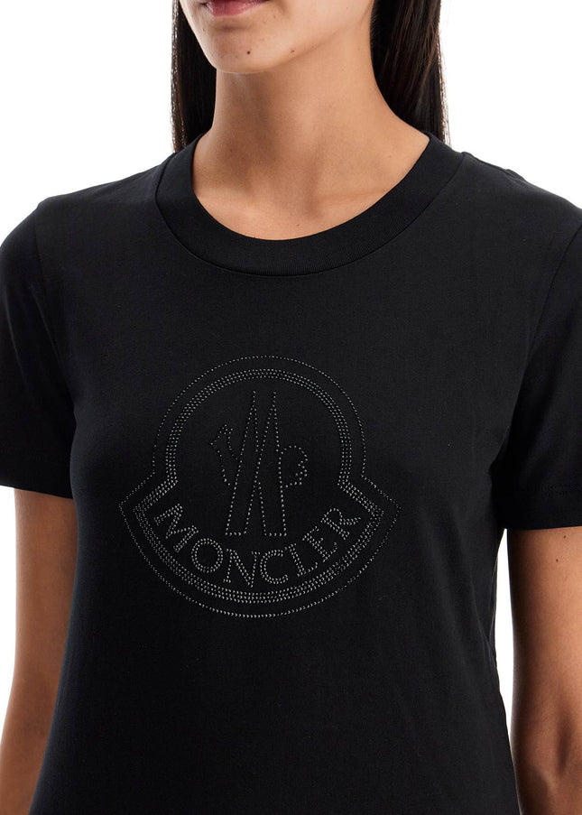 Moncler 'logo rhinestone t-shirt