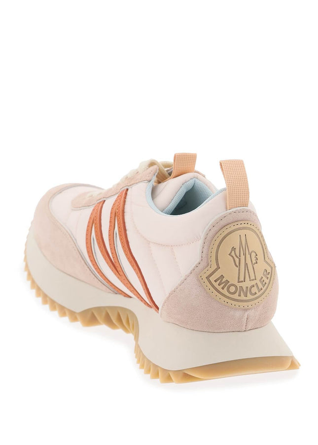 Moncler pacey sneakers in nylon and suede leather.