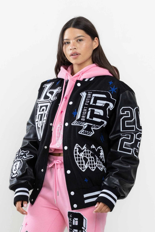 Mono Bright Future Varsity Jacket