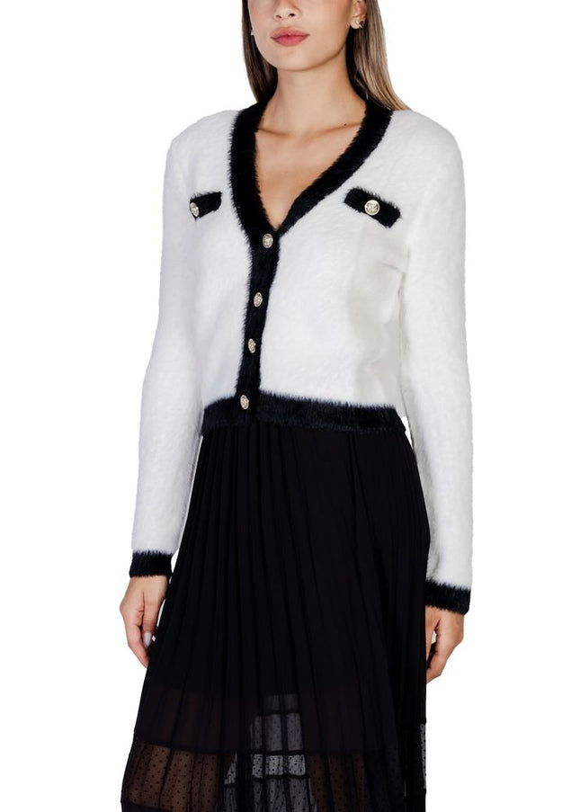 Morgan De Toi White Polyamide Cardigan