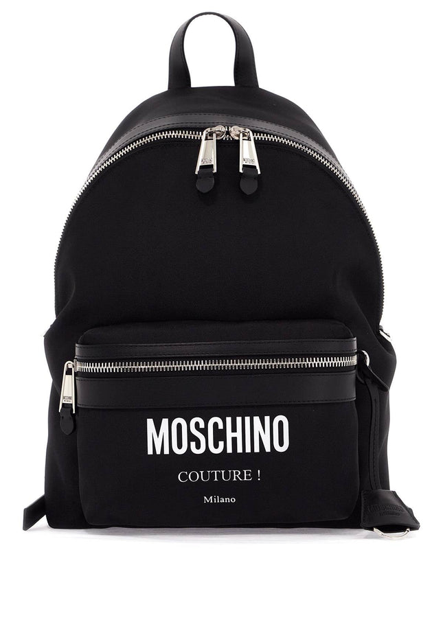 Moschino nylon backpack for everyday