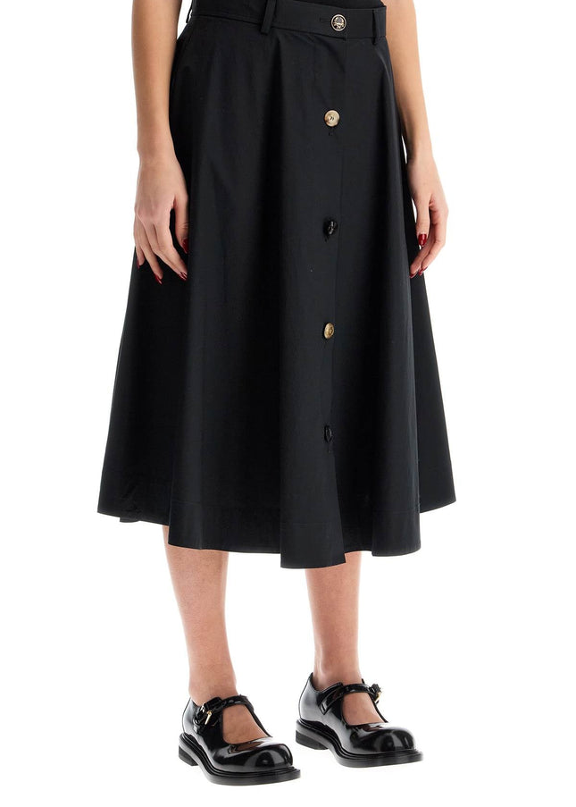 Moschino 'poplin skirt with buttons'