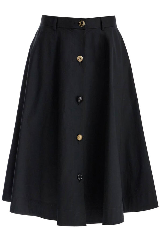 Moschino 'poplin skirt with buttons'