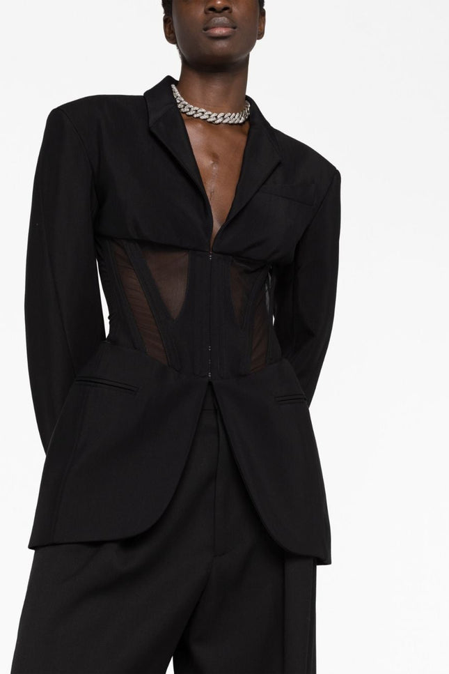 Mugler Jackets Black-women > clothing > jackets-Mugler-Urbanheer