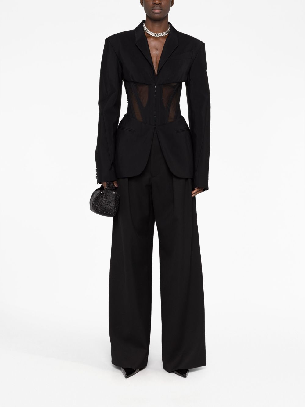 Mugler Jackets Black-women > clothing > jackets-Mugler-Urbanheer