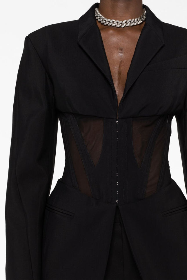 Mugler Jackets Black-women > clothing > jackets-Mugler-Urbanheer