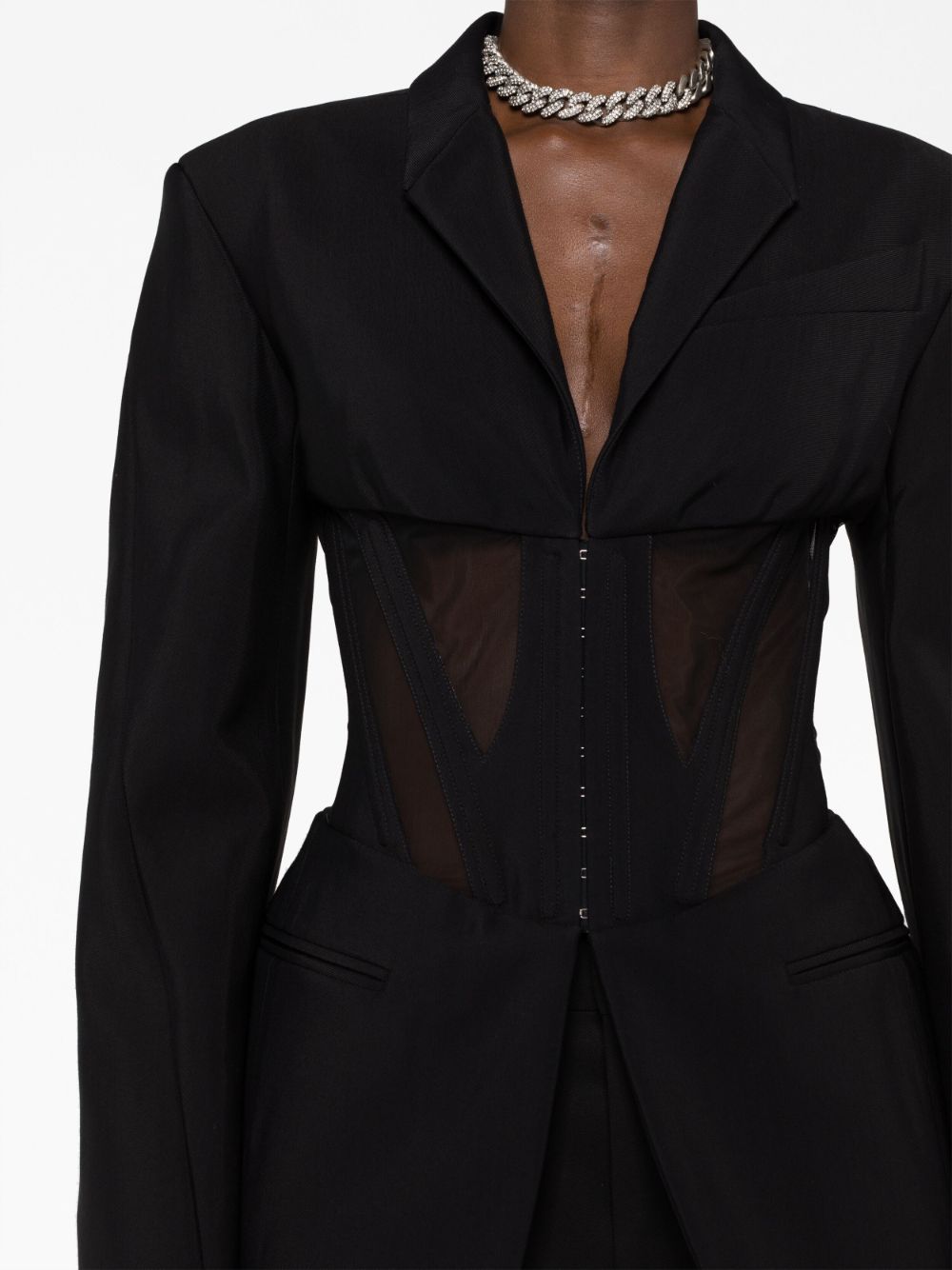 Mugler Jackets Black-women > clothing > jackets-Mugler-Urbanheer