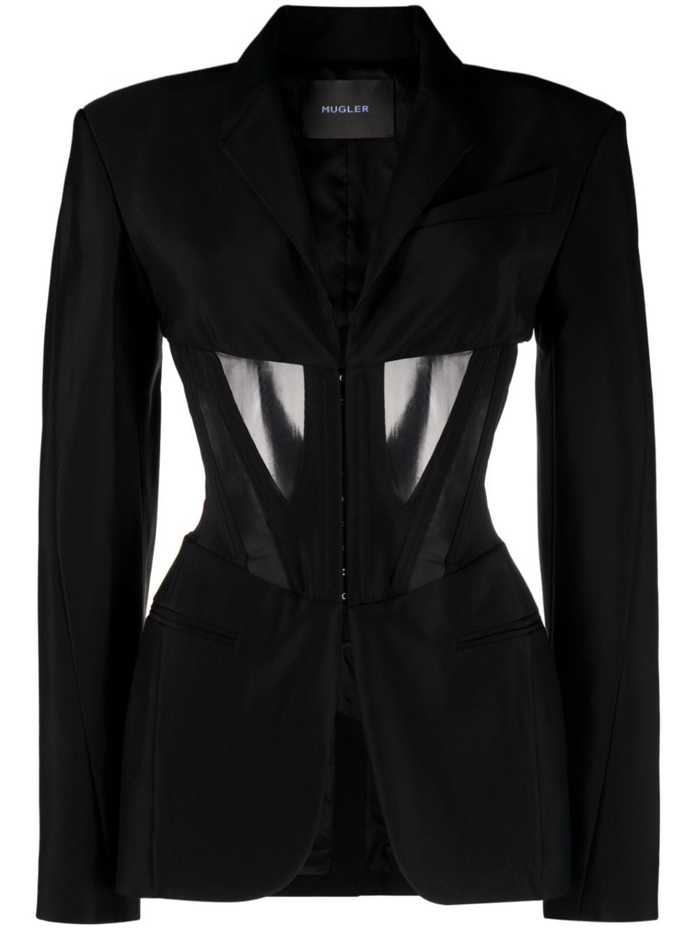 Mugler Jackets Black-women > clothing > jackets-Mugler-Urbanheer