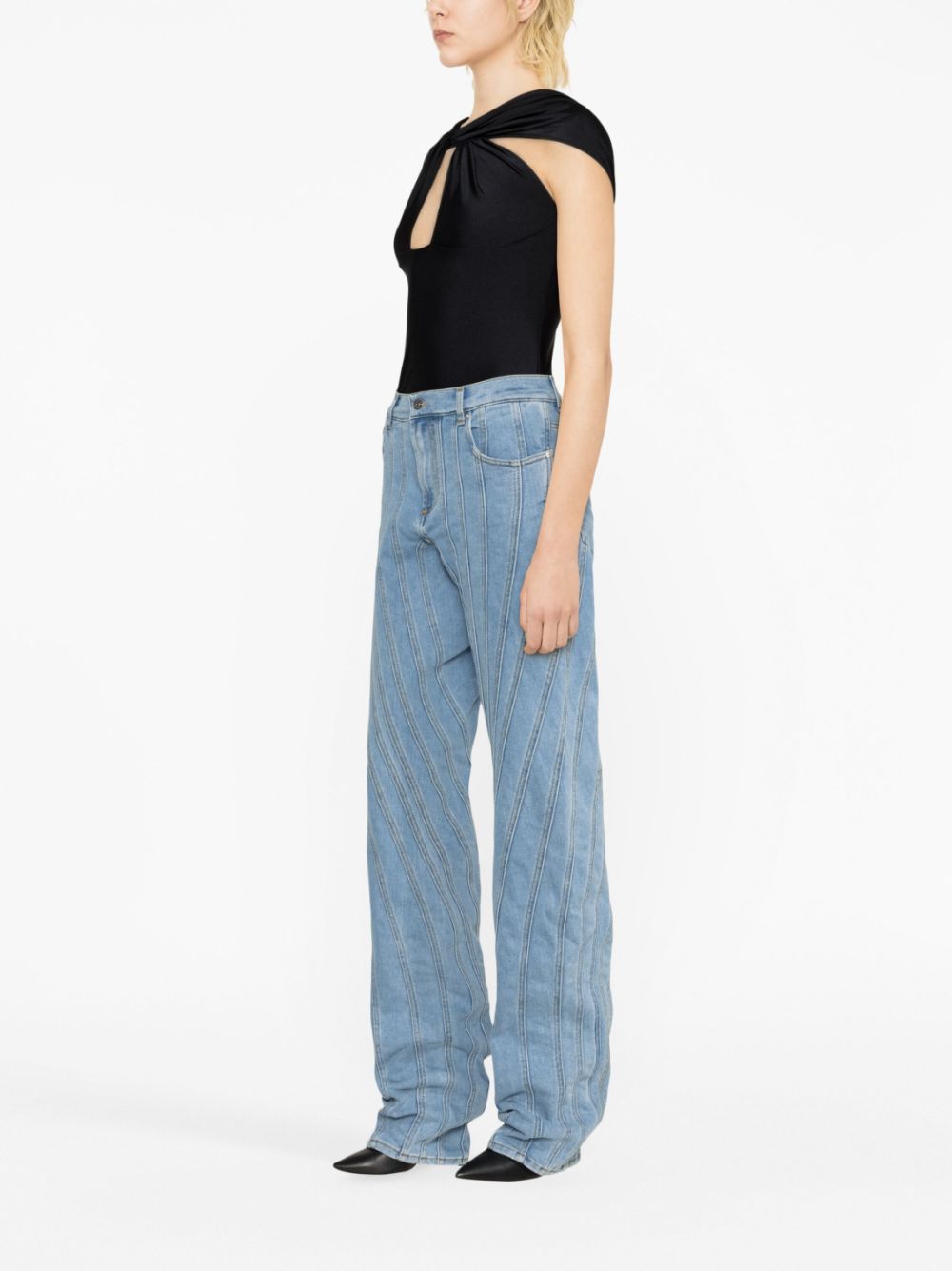 Mugler Jeans Clear Blue-women>clothing>jeans>classic-Mugler-Urbanheer