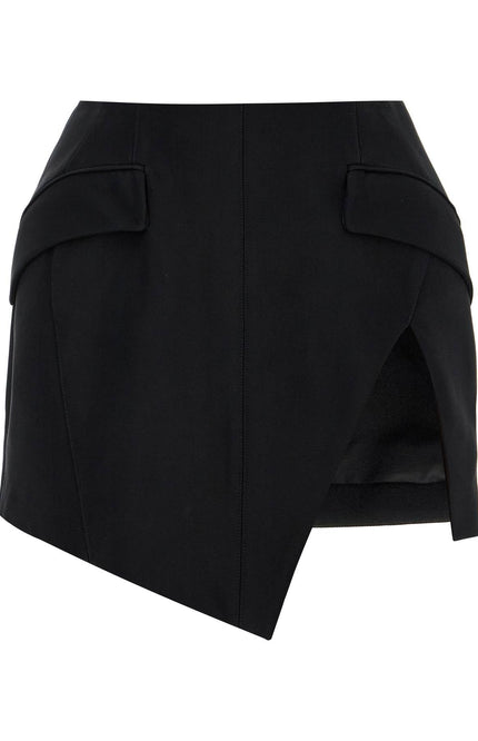 Mugler asymmetric mini skirt with slit