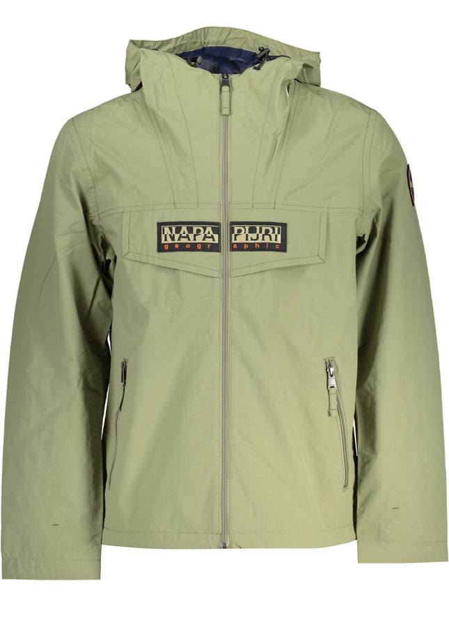 NAPAPIJRI GREEN MEN'S SPORTS JACKET-Giacche-NAPAPIJRI-Urbanheer