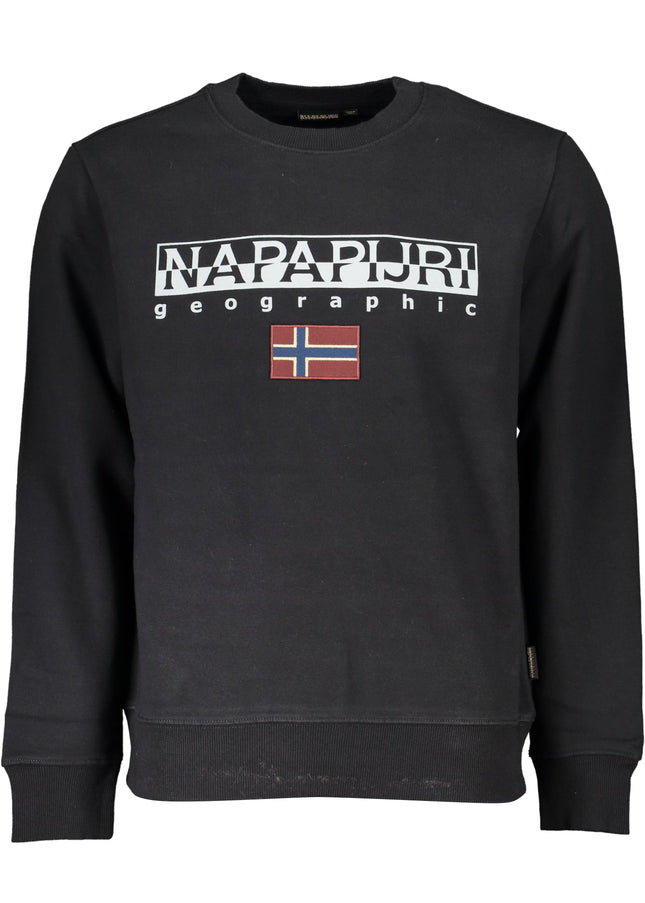 NAPAPIJRI MEN'S BLACK ZIPLESS SWEATSHIRT-0