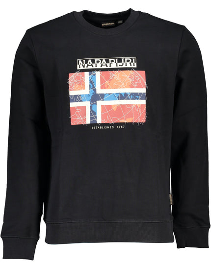 NAPAPIJRI MEN'S BLACK ZIPLESS SWEATSHIRT-0