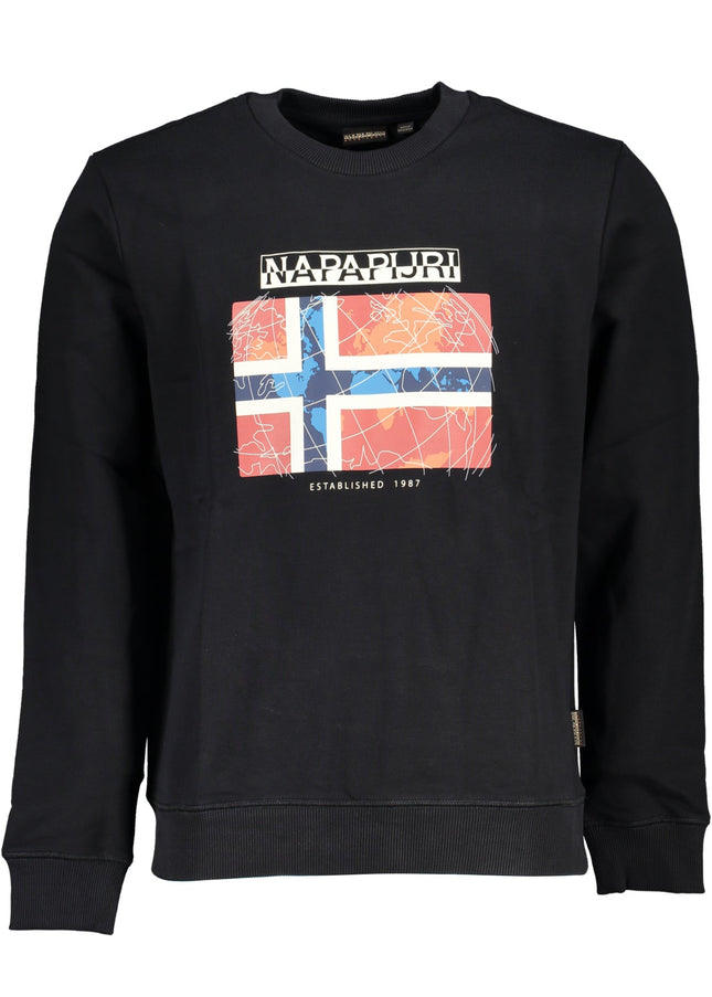 NAPAPIJRI MEN'S BLACK ZIPLESS SWEATSHIRT-0