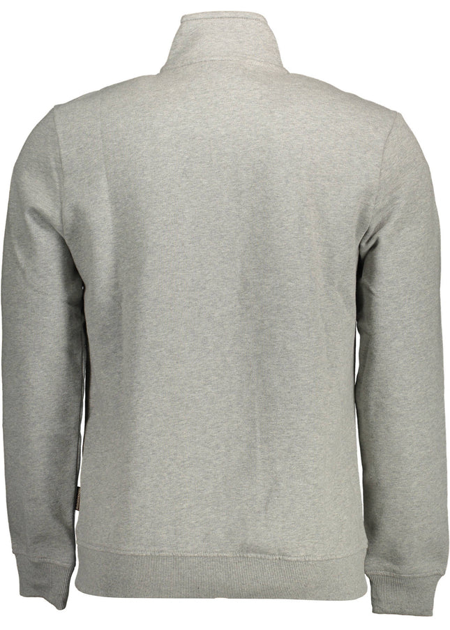 NAPAPIJRI SWEATSHIRT WITH ZIP MAN GRAY-1