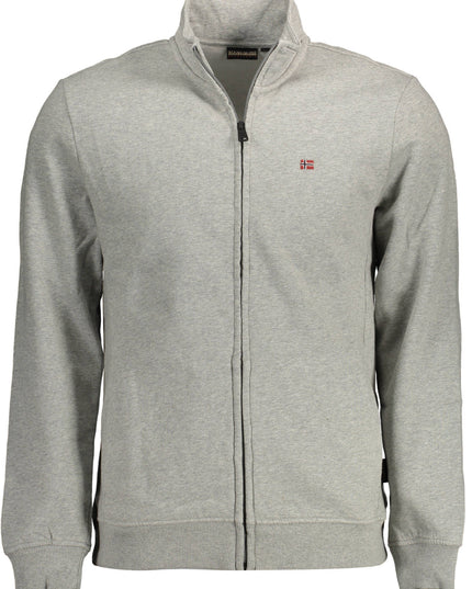 NAPAPIJRI SWEATSHIRT WITH ZIP MAN GRAY-0