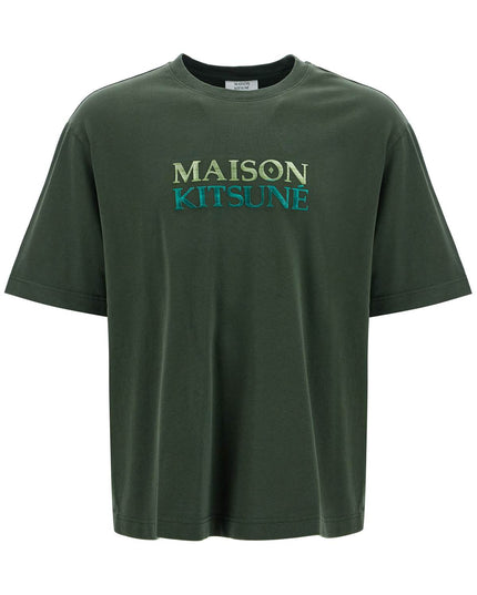 Maison Kitsune oversized t-shirt with gradient logo