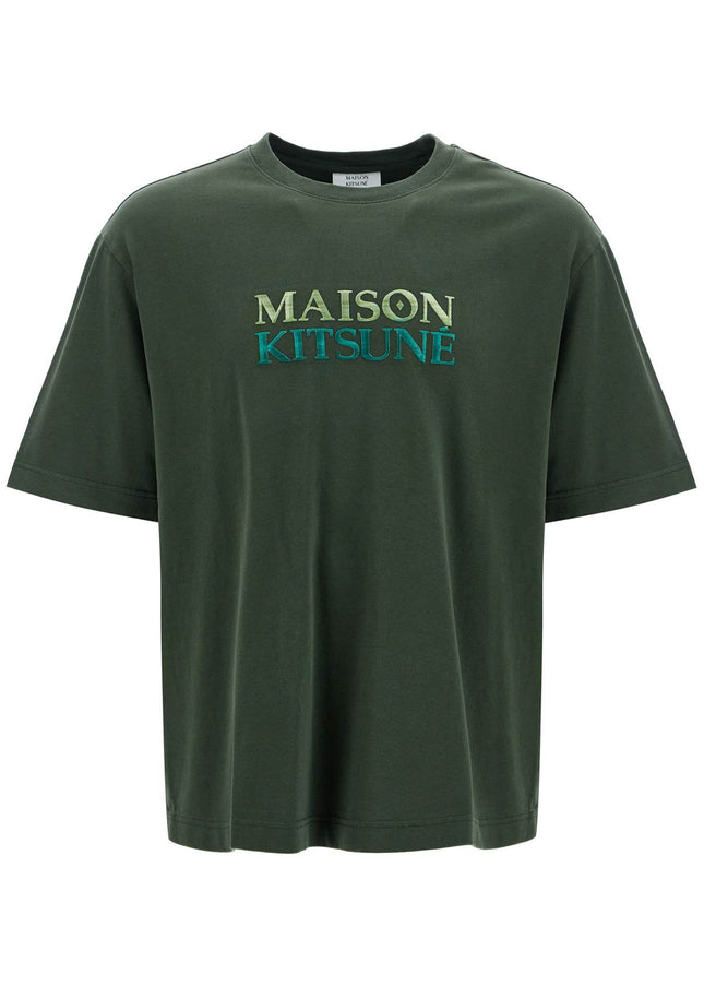 Maison Kitsune oversized t-shirt with gradient logo