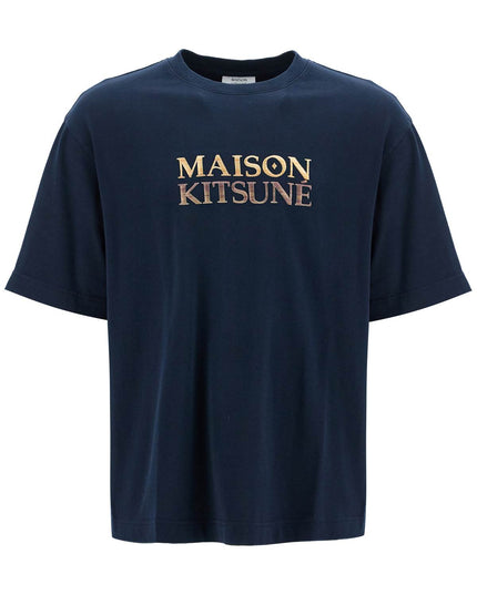 Maison Kitsune oversized t-shirt with gradient logo