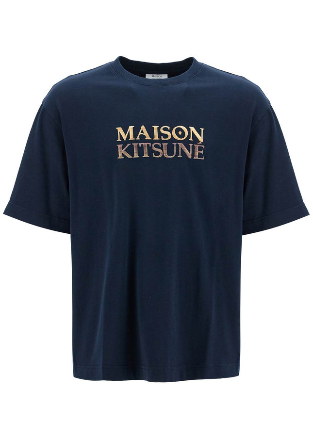 Maison Kitsune oversized t-shirt with gradient logo