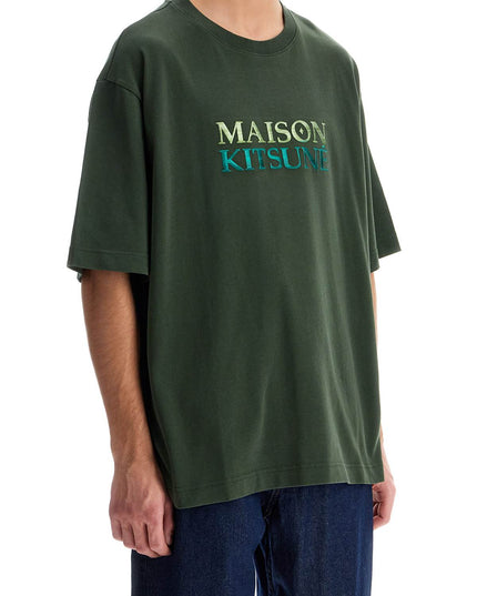 Maison Kitsune oversized t-shirt with gradient logo