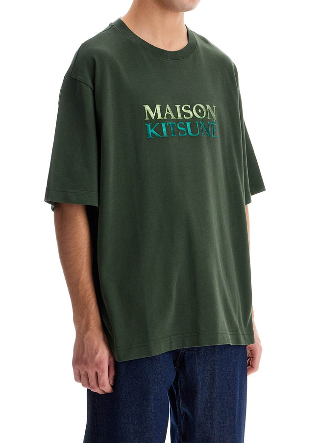 Maison Kitsune oversized t-shirt with gradient logo