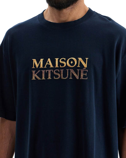 Maison Kitsune oversized t-shirt with gradient logo