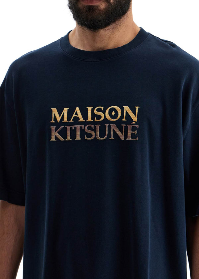 Maison Kitsune oversized t-shirt with gradient logo